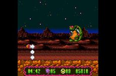 une photo d'Ã©cran de Super Widget sur Nintendo Super Nes